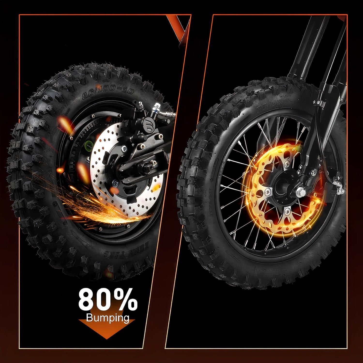 NANROBOT KD2W14 electric dirt bike, hydraulic disc brakes