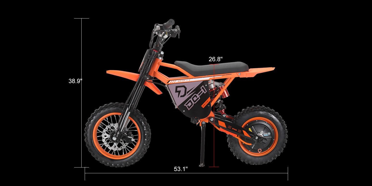 NANROBOT KD2W14 electric dirt bike, size and weight