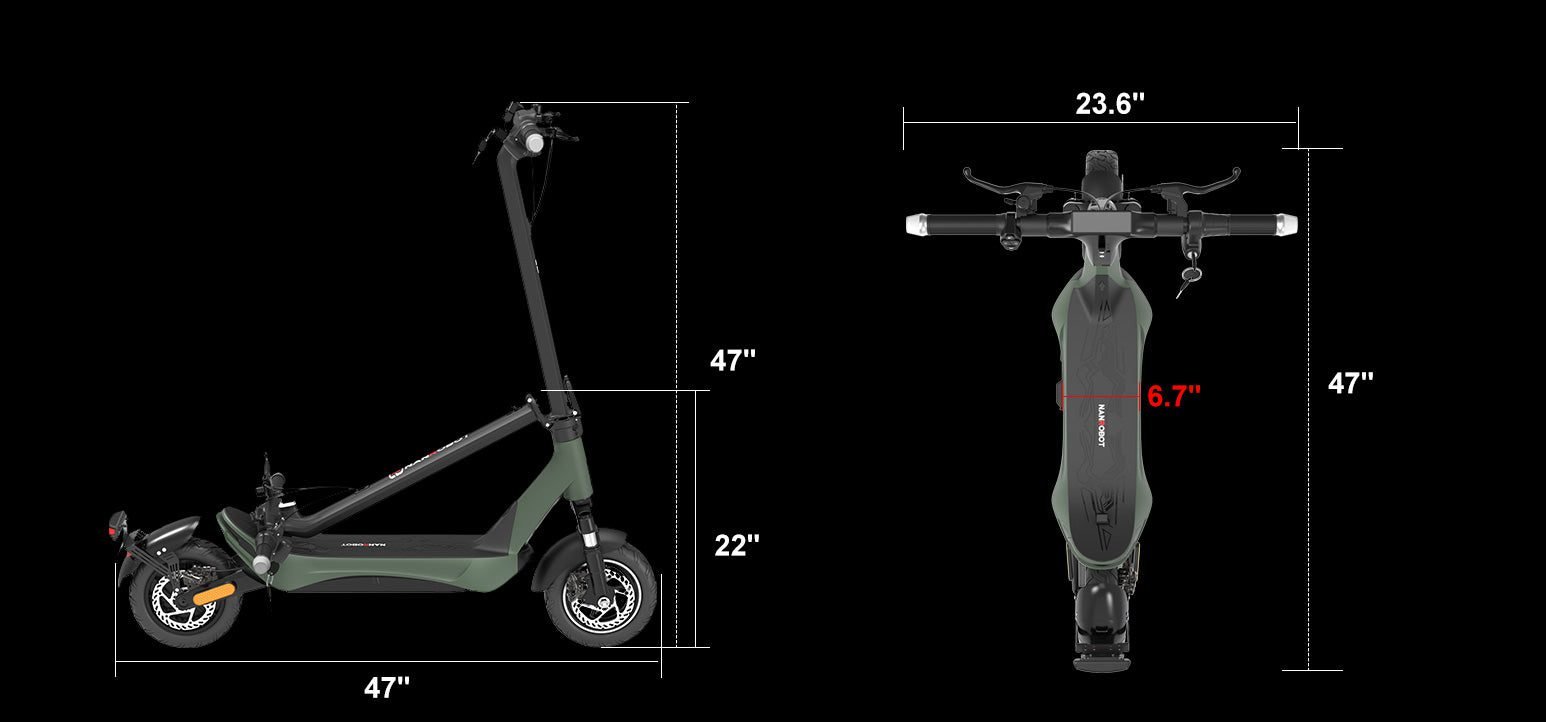 NANROBOT C1 Pro electric scooter, folding and size