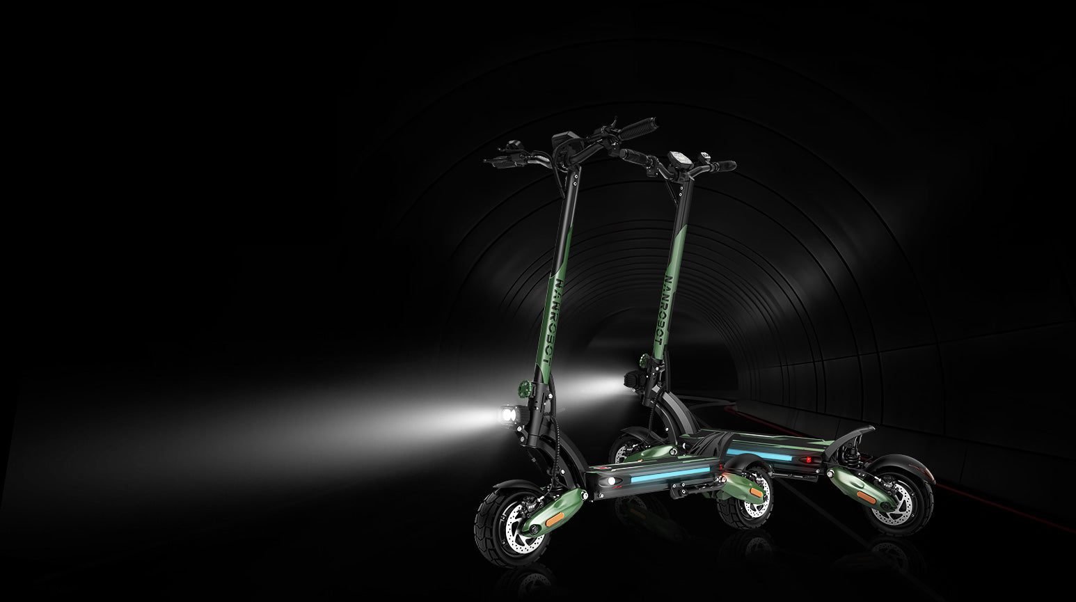 NANROBOT D6+MAX electric scooter, nanrobot d6+max lights all around