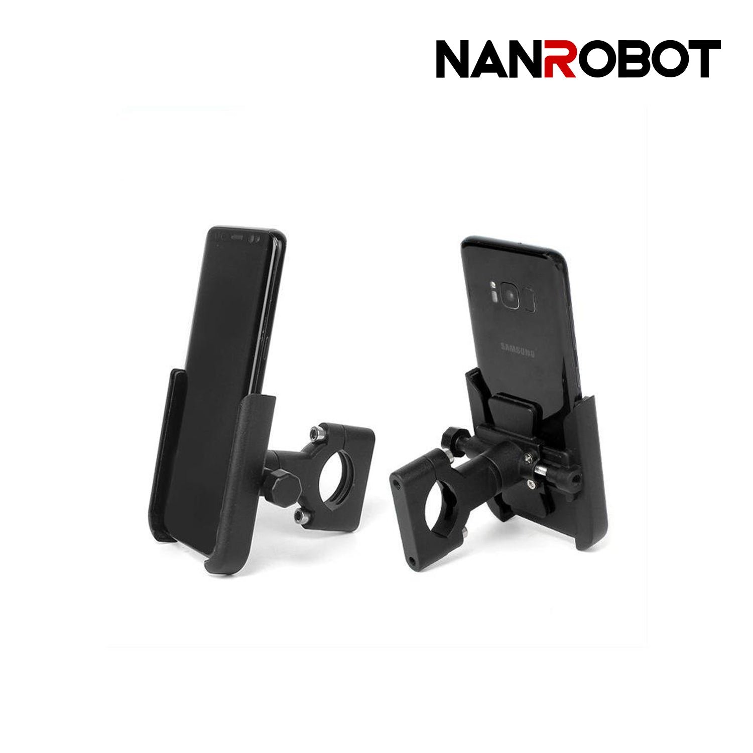 Phone holder on the handlebar