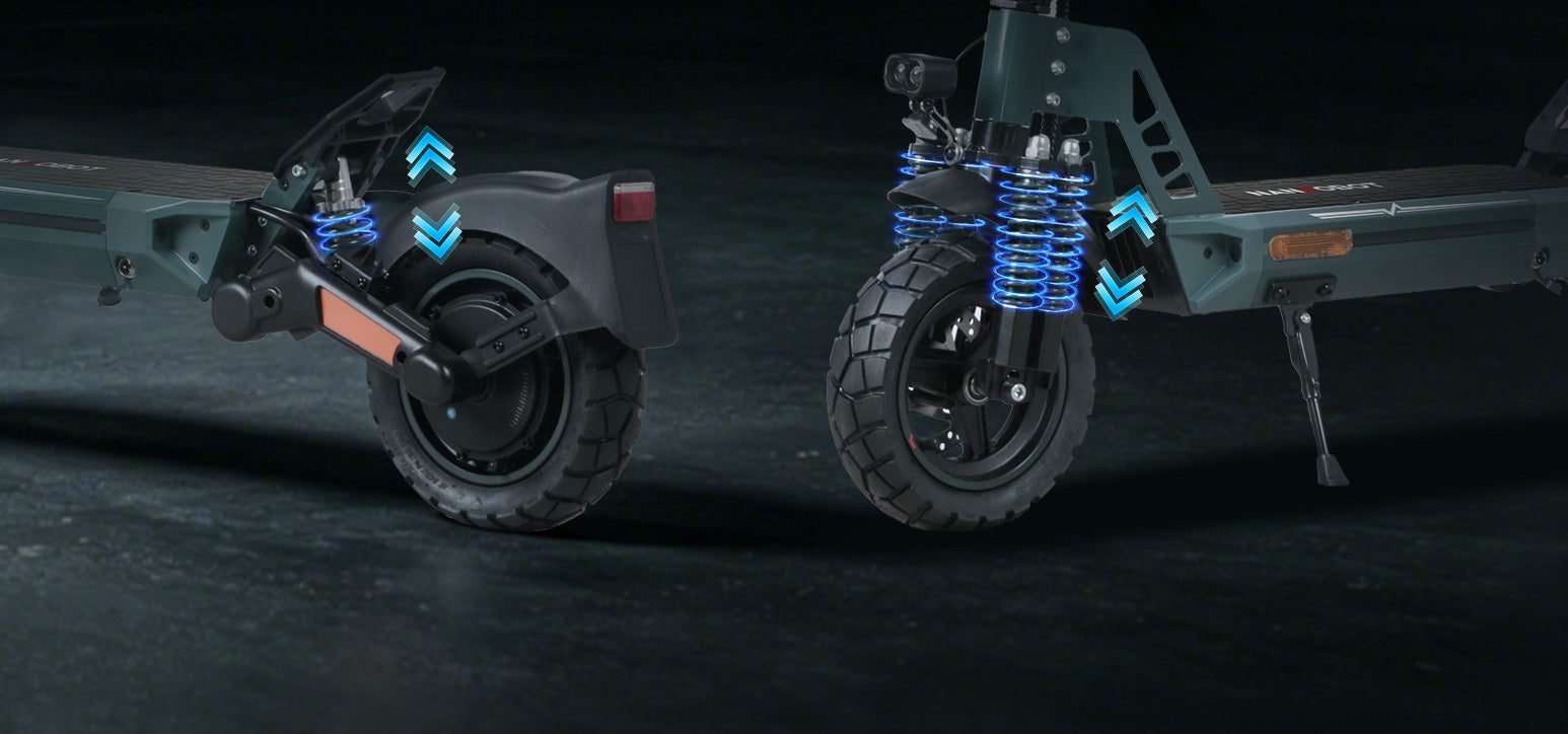 Hydraulic front fork and rear shock