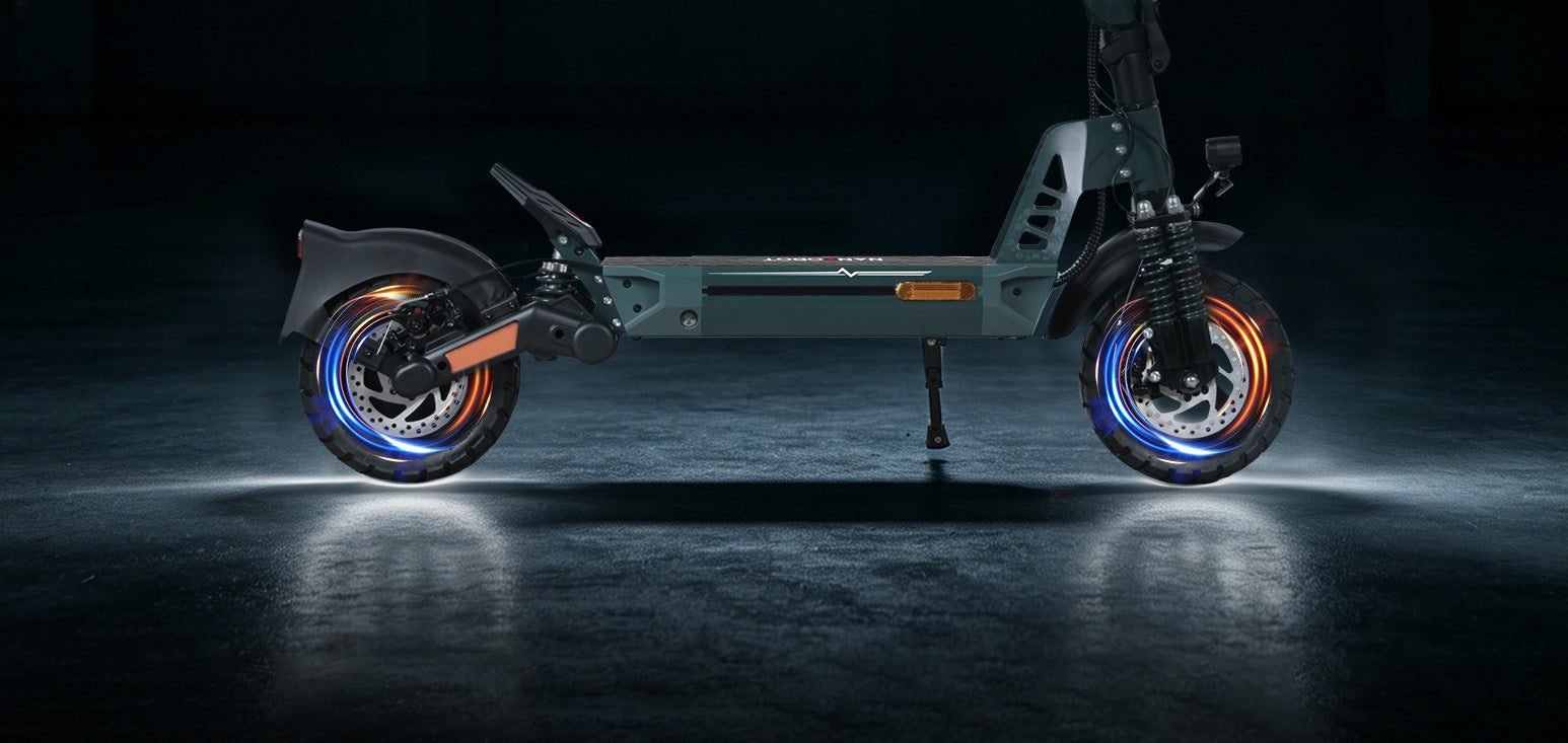 NANROBOT G1 electric scooter, front and rear disc brakes