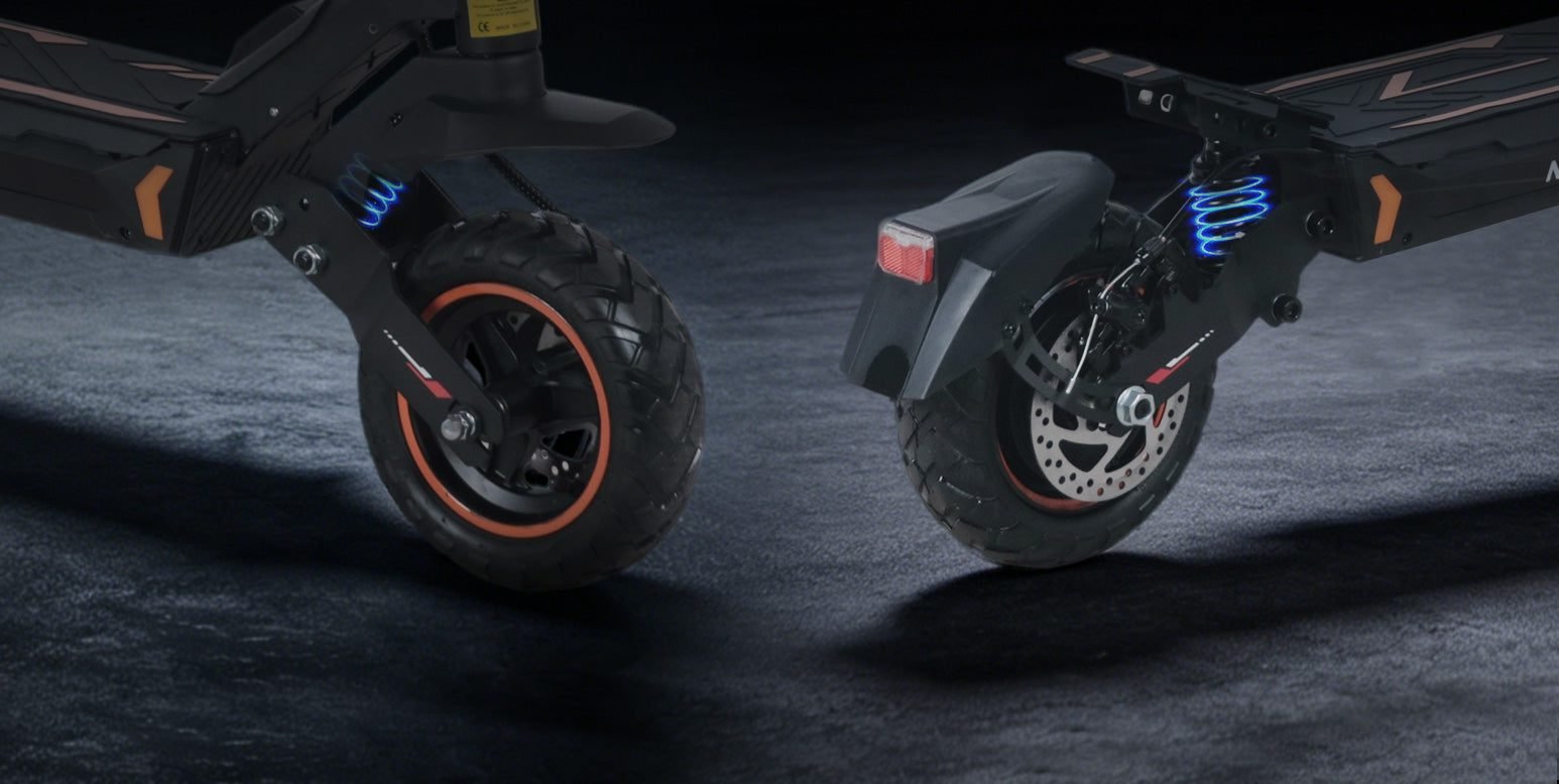 Front and rear suspension
