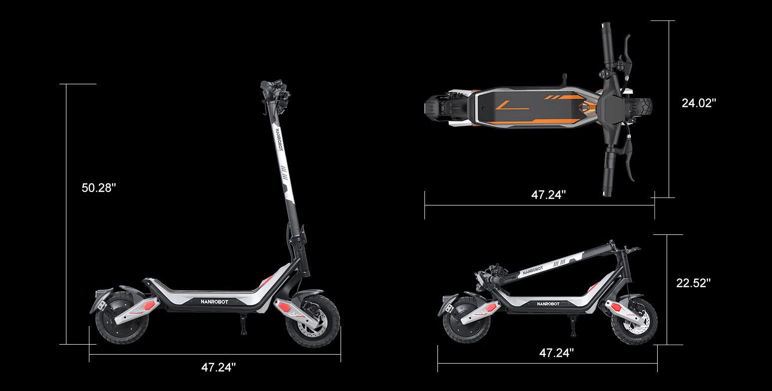 NANROBOT G3 electric scooter, folding and size