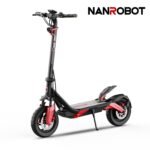 NANROBOT G4 electric scooter with sleek black frame, large wheels, and ergonomic handlebars, ready for urban commuting.