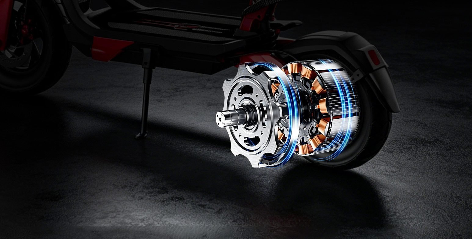 1,200 W motor, 34 mph