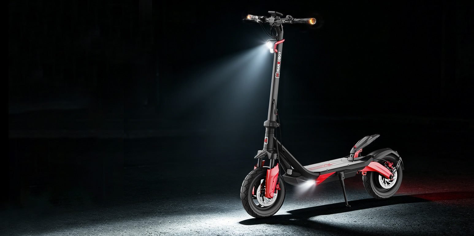 NANROBOT G4 electric scooter, lights and turn signals