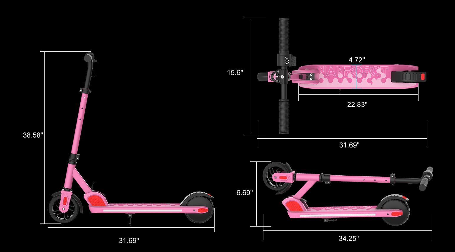 5-inch solid tires
