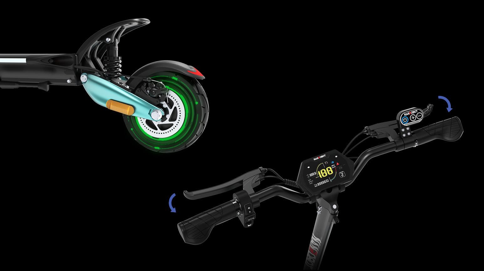 Dual disc brakes + EBS