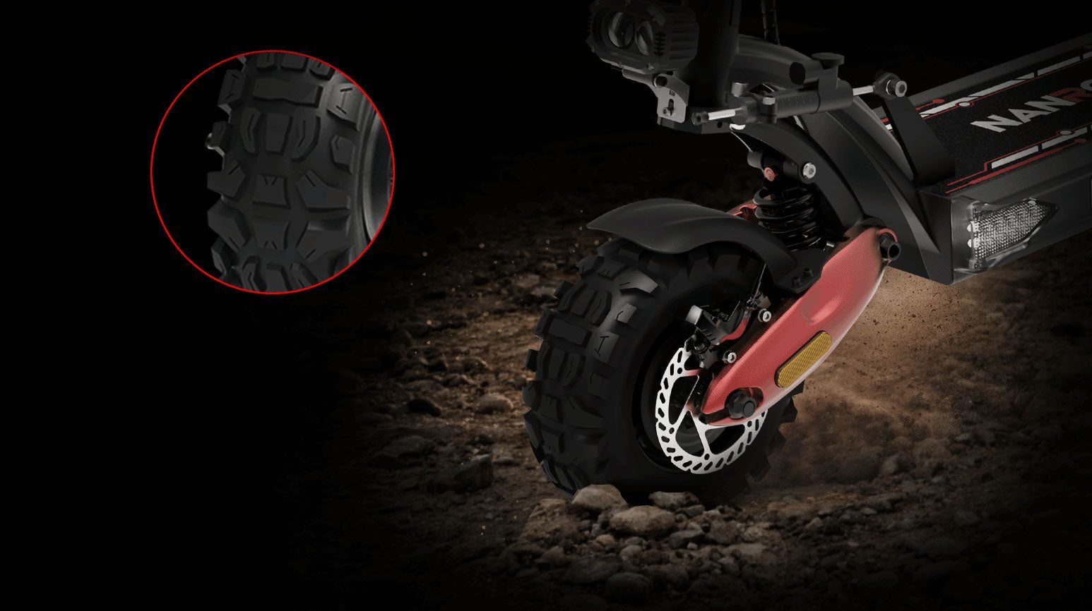 NANROBOT LS7+ 72V electric scooter, nanrobot ls7+ 72v 11-inch off-road tires