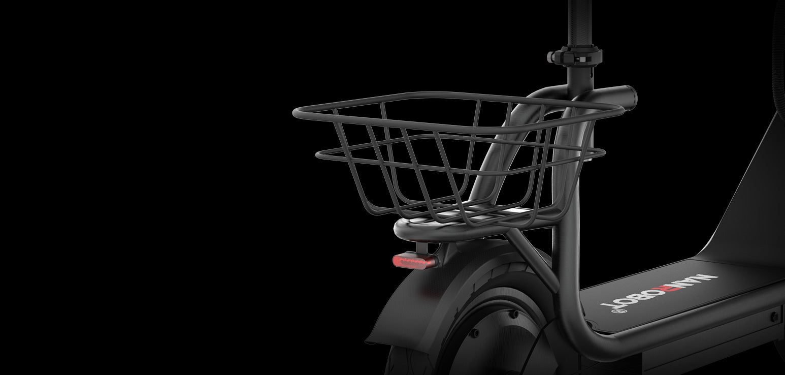 NANROBOT M5 electric scooter, front and seat suspension