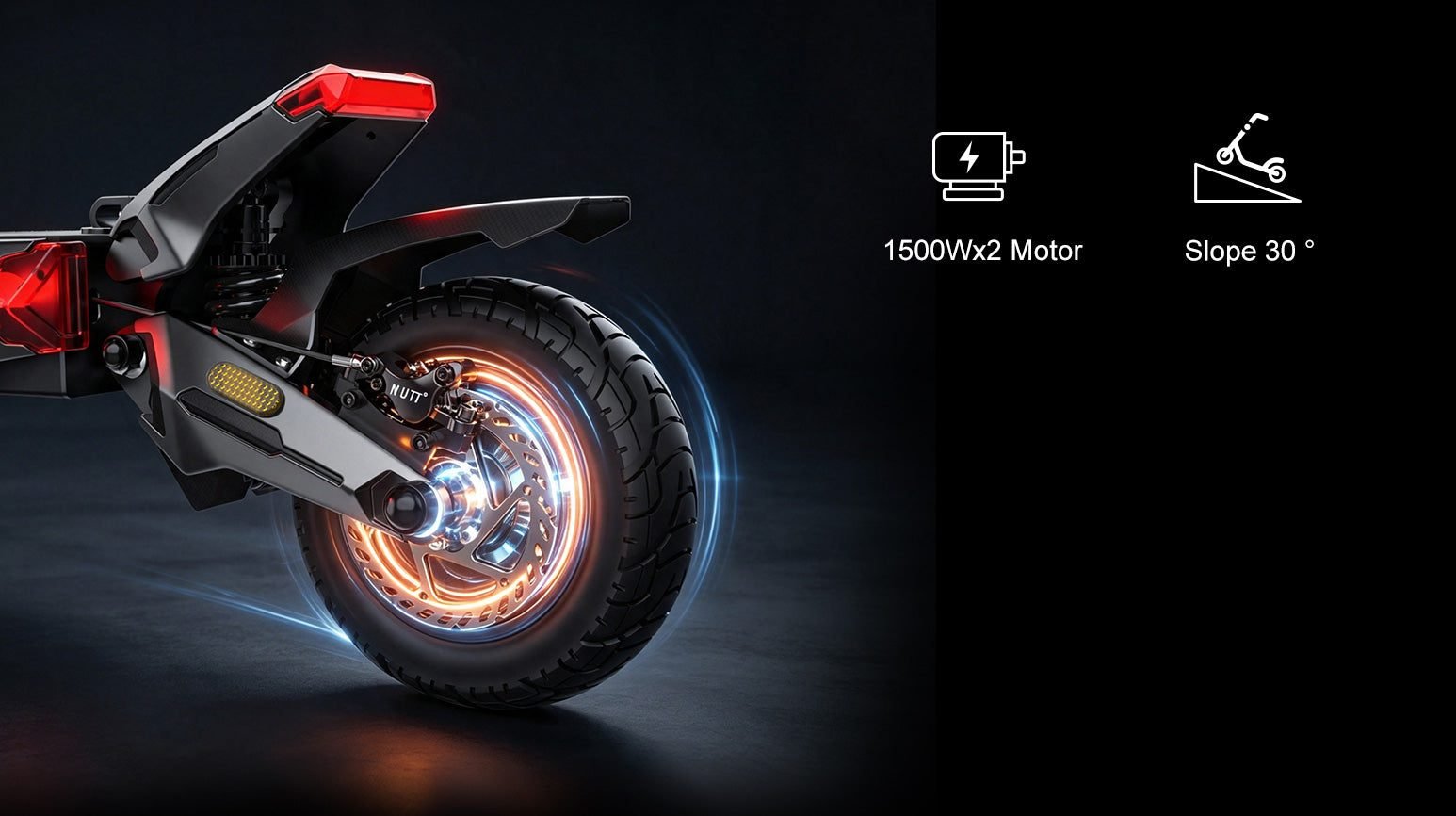 NANROBOT N6 72V electric scooter, quick-release motors