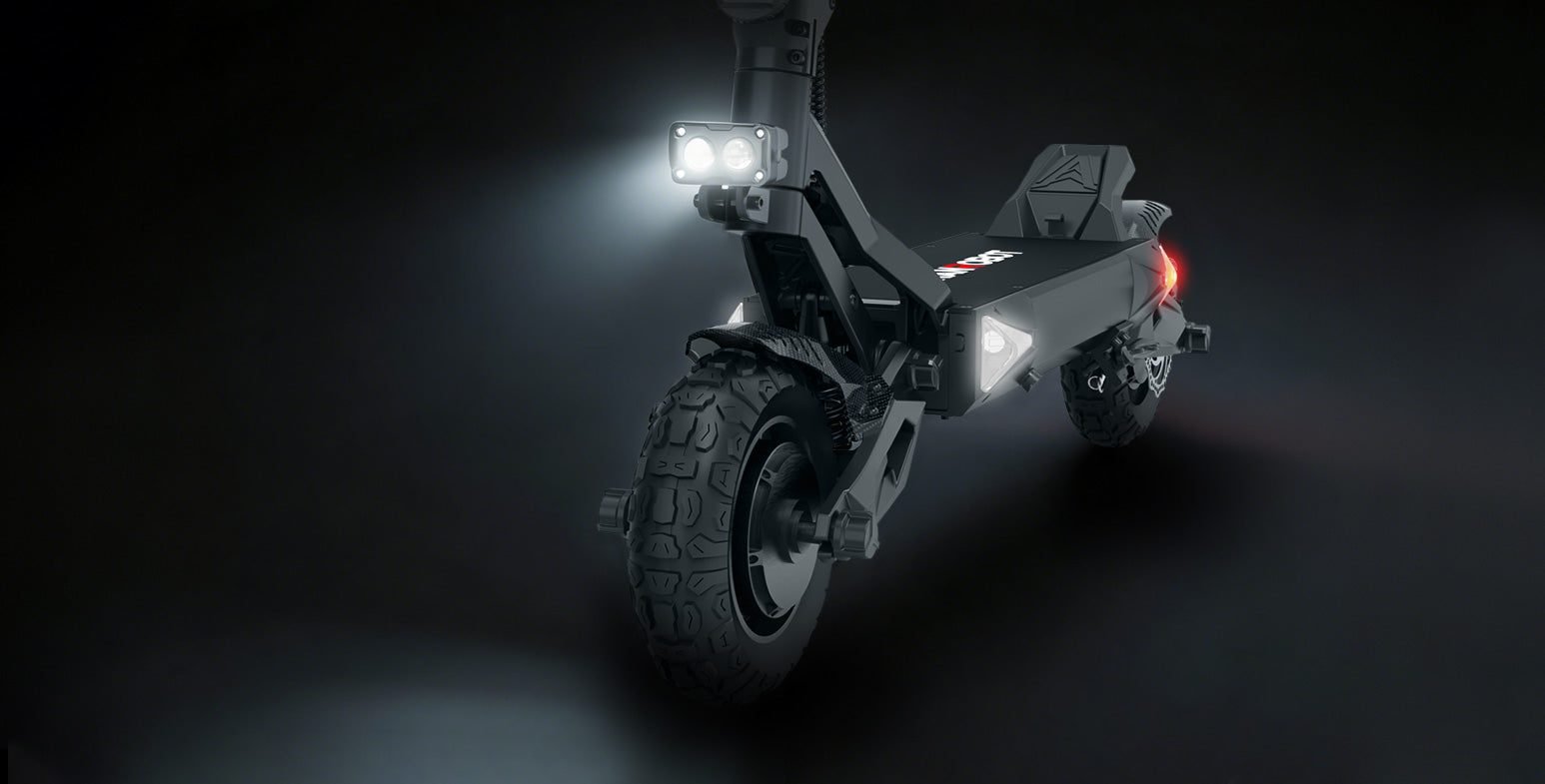 NANROBOT R6 electric scooter, led lighting