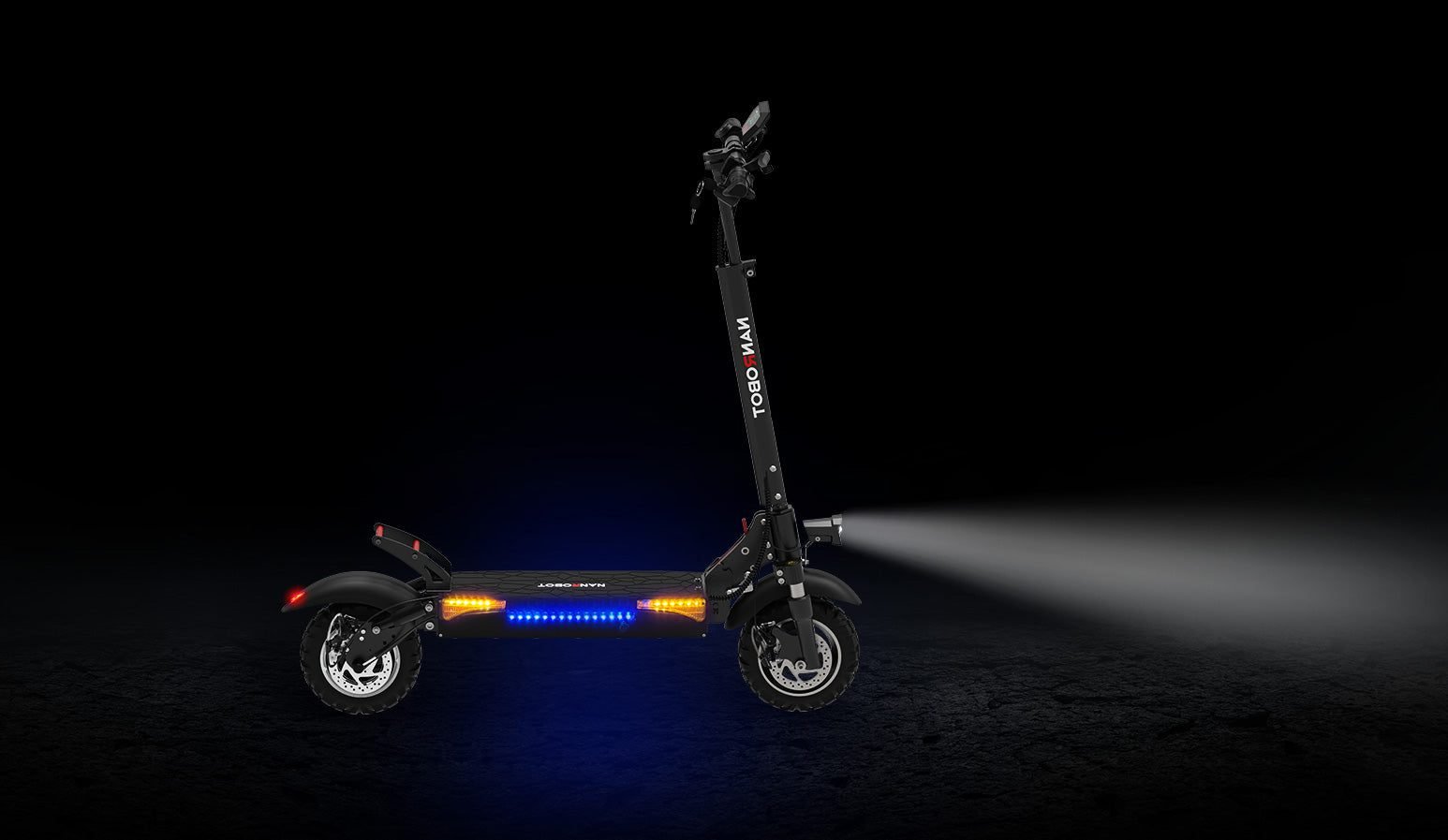 NANROBOT T1 electric scooter, full lighting system