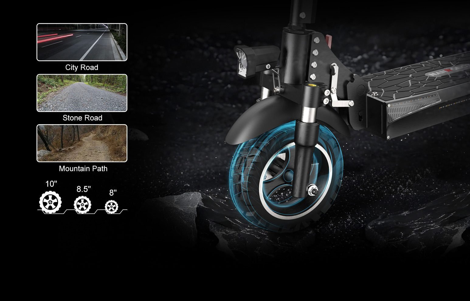 10-inch off-road tires
