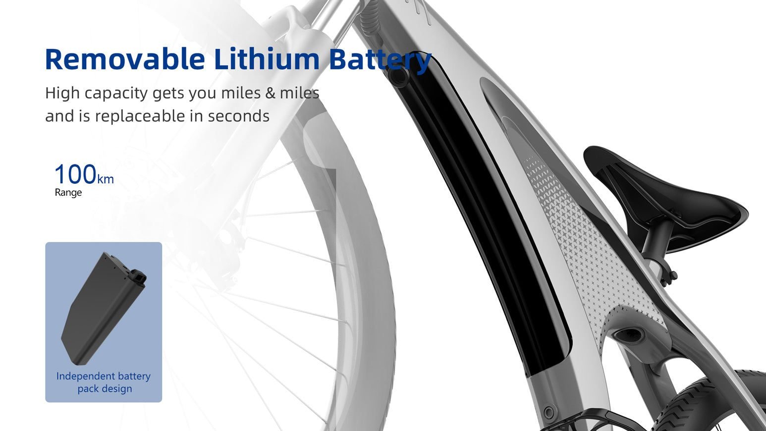 650 W motor, 28 mph