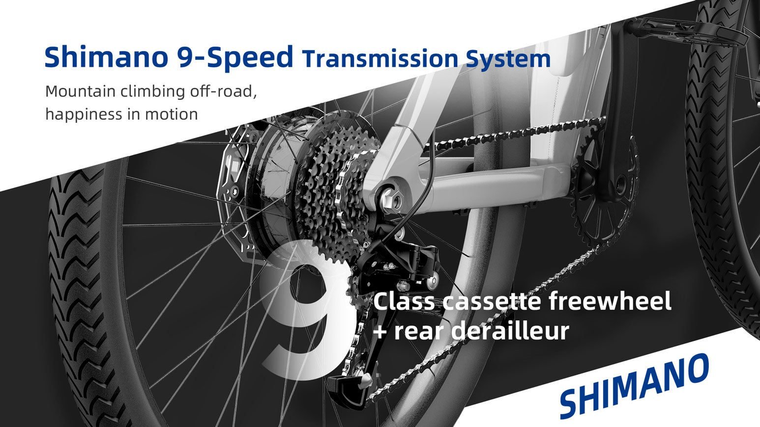 NANROBOT Q5 electric bike, front suspension fork