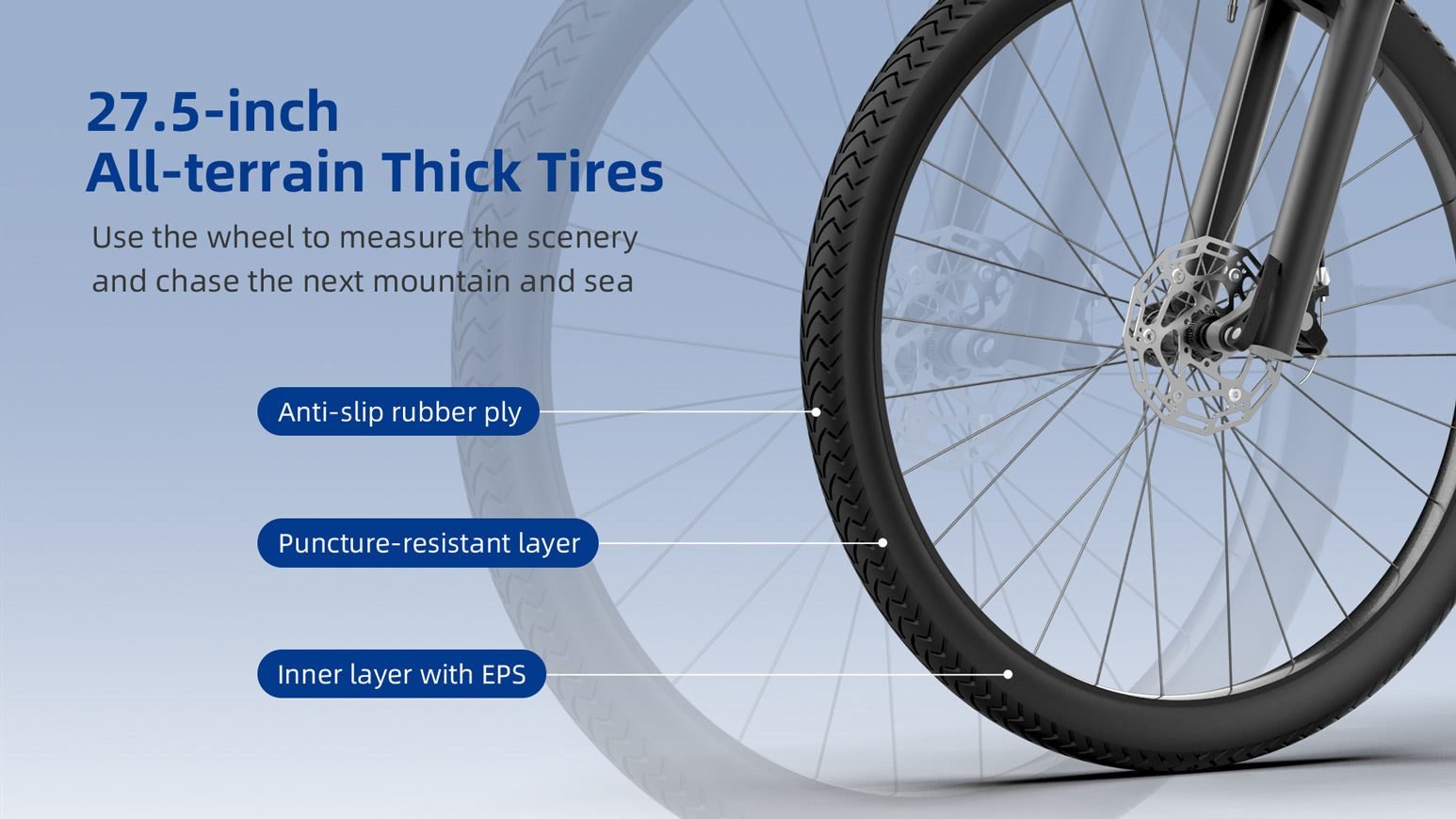 Dual disc brakes with E-ABS