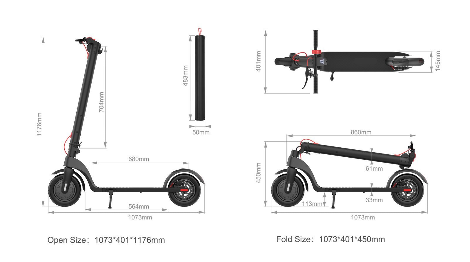 NANROBOT X10 electric scooter, comfort, safety and portability