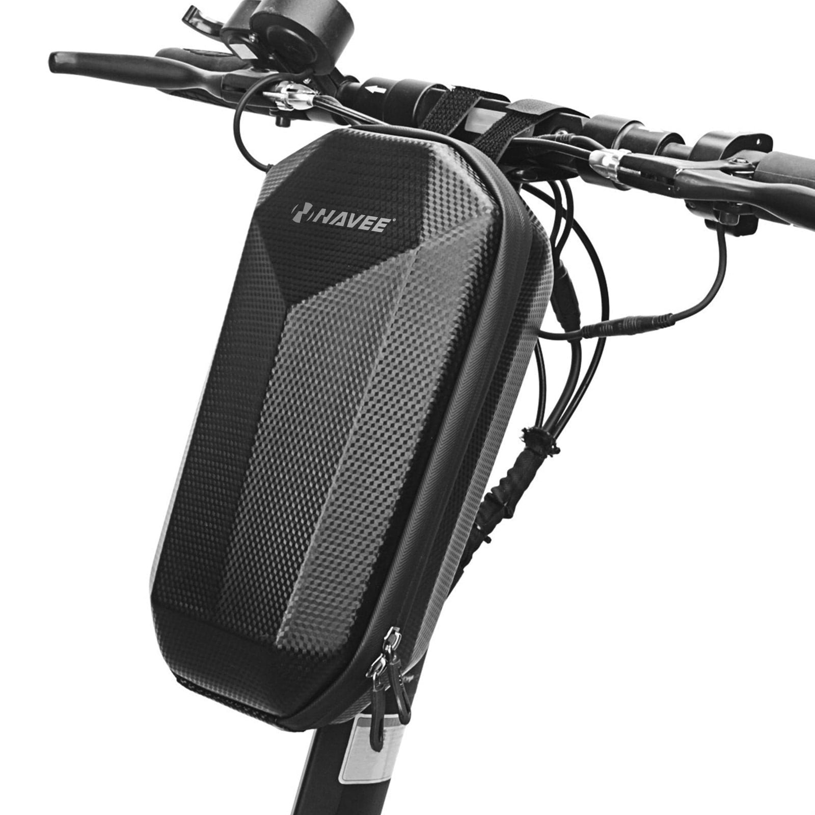 NAVEE electric scooter riser bag, on the stem