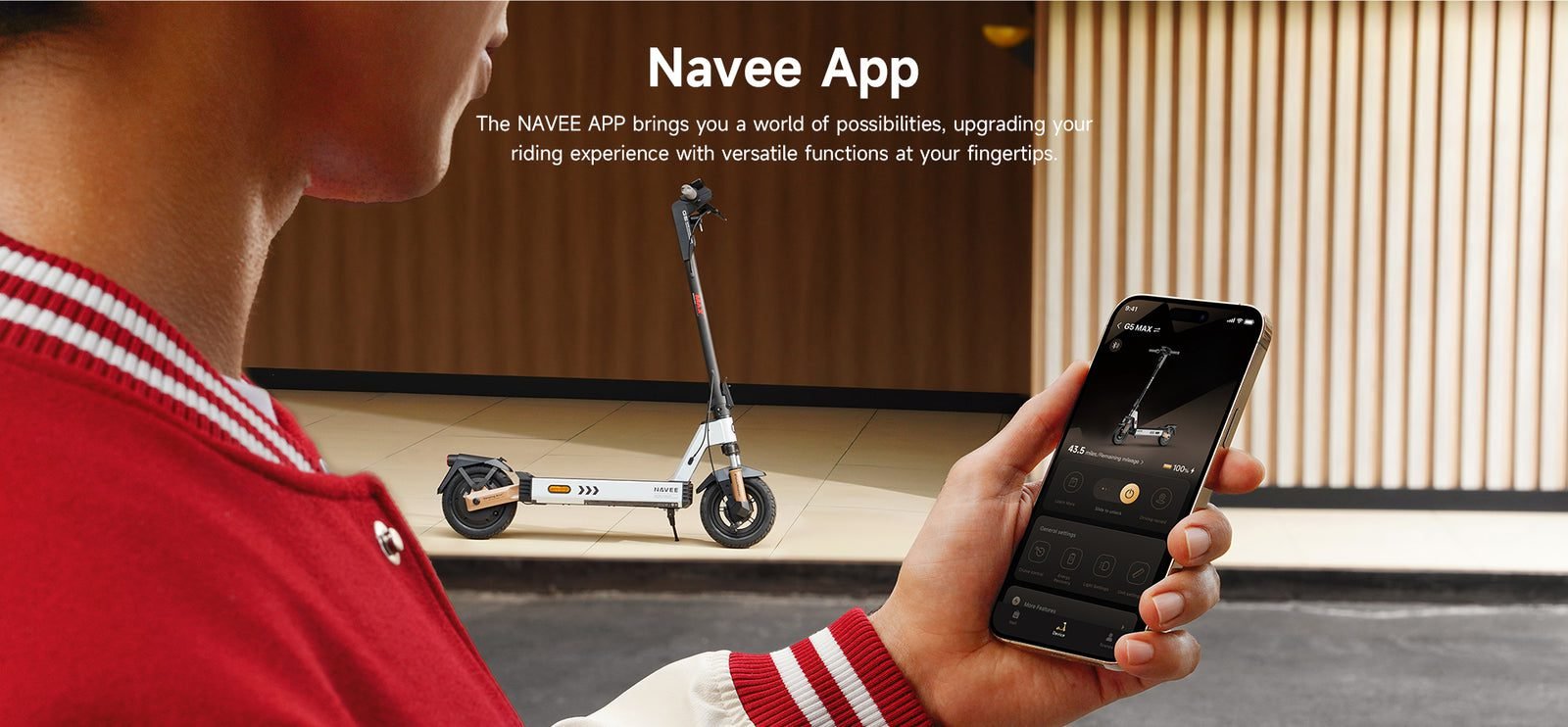 NAVEE lightweight electric scooter, feature 14