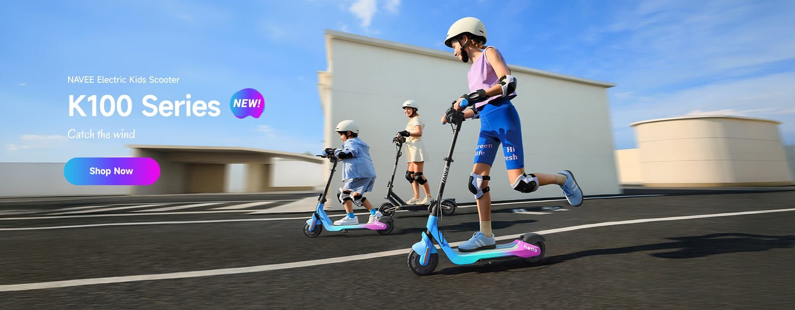 NAVEE K100 kids electric scooter, feature 1