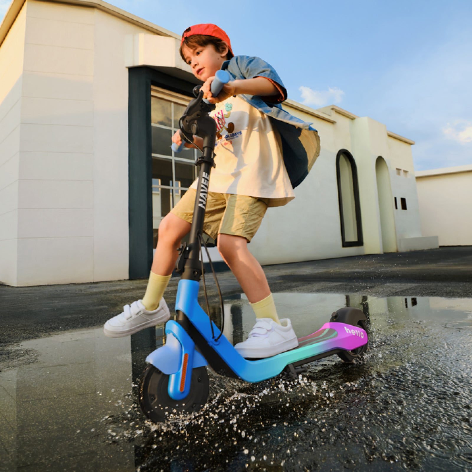 K100 kids electric scooter, detail 8