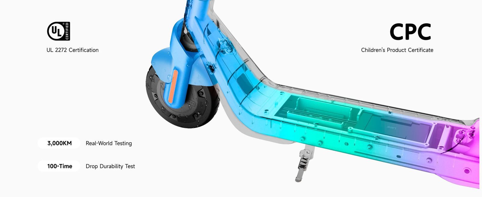 NAVEE K100 kids electric scooter, feature 10