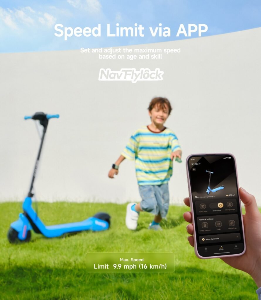 NAVEE K100 kids electric scooter, photo 7
