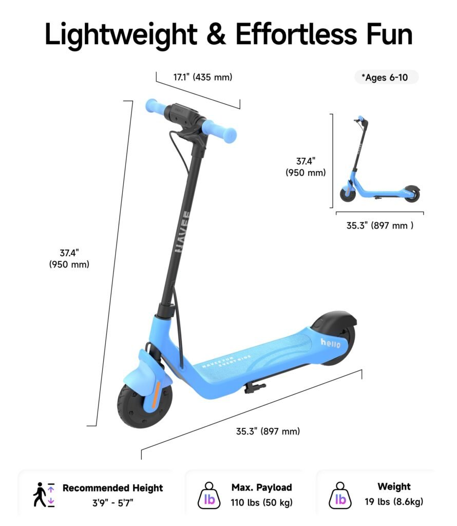 NAVEE K100 kids electric scooter, photo 9