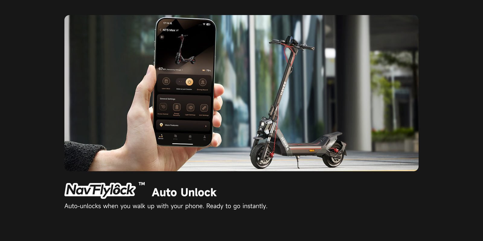 NAVEE NT5 Max electric scooter, feature 16