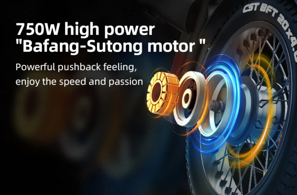 Cutaway illustration of the Q3 750W brushless rear hub motor