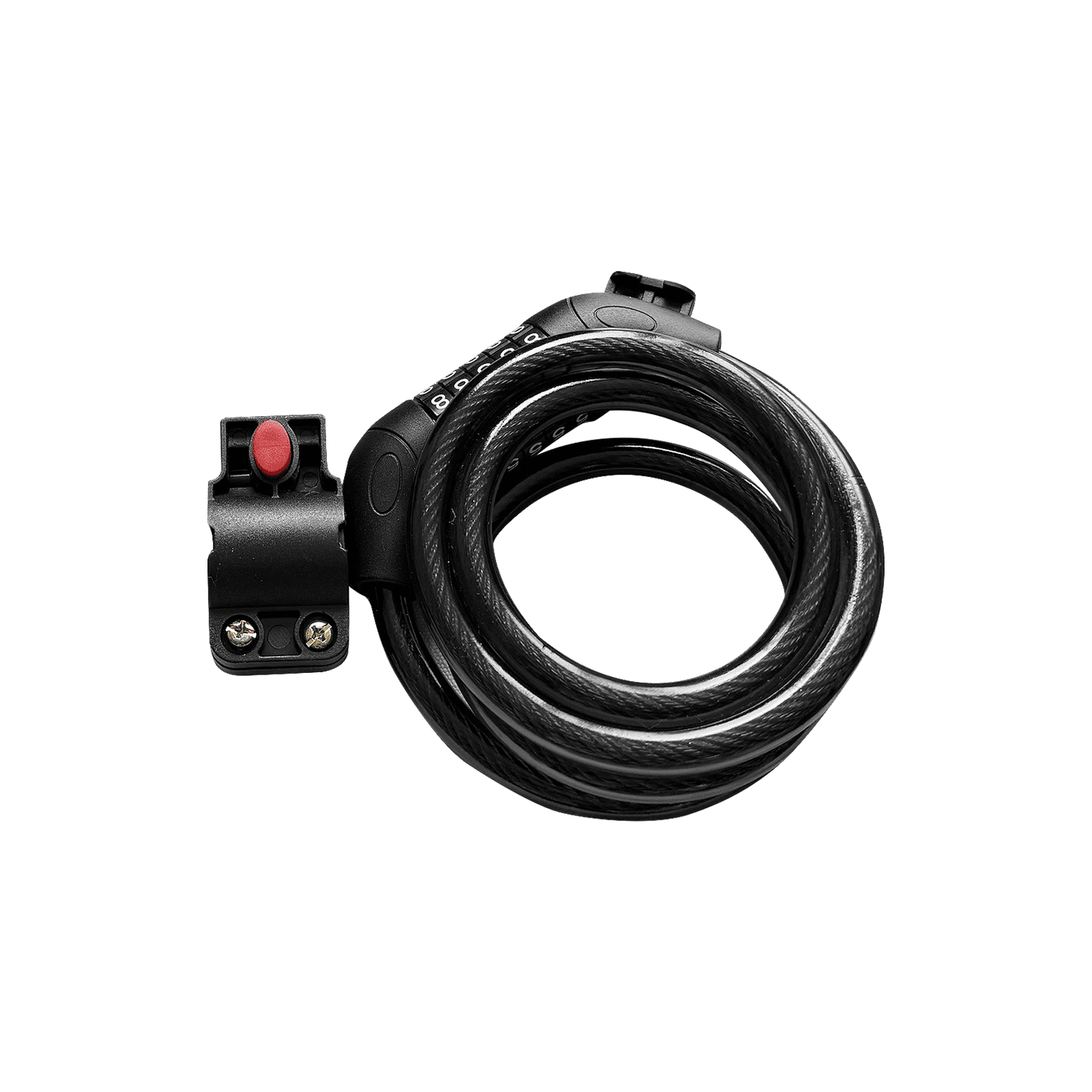 Riding'times electric bike cable lock with frame bracket