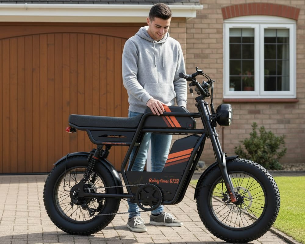 Riding'times GT33 cargo electric bike, bike with room for two batteries