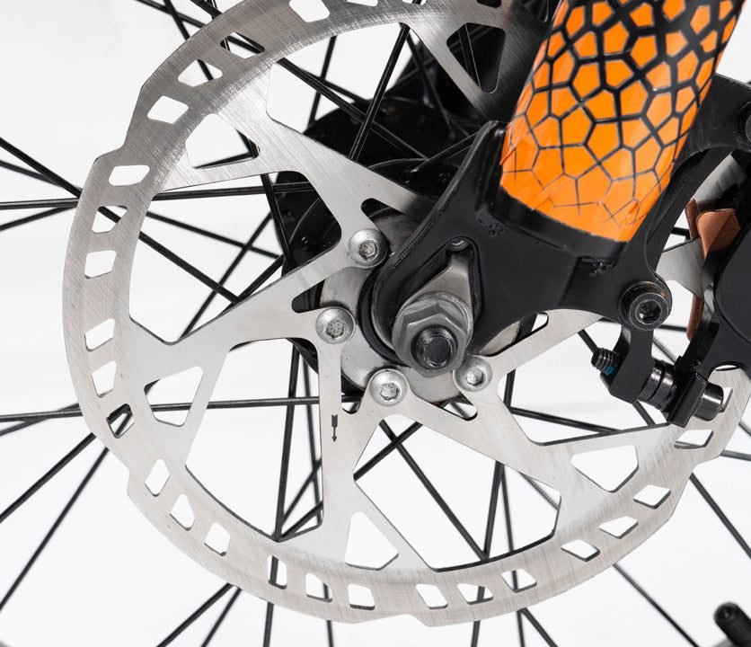 Riding'times GT33 cargo electric bike, bike brakes