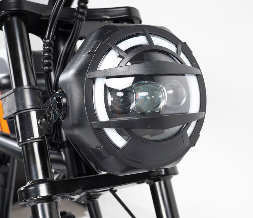 Riding'times GT33 cargo electric bike, bike lights and horn