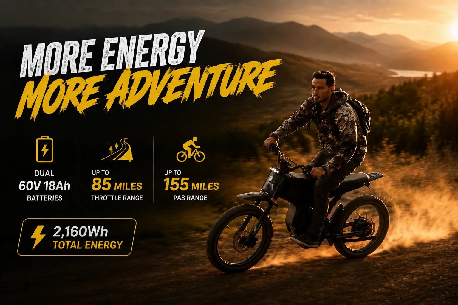 Riding'times GT73 Pro Safety Edition electric dirt bike, 750 w power, 15 mph top speed