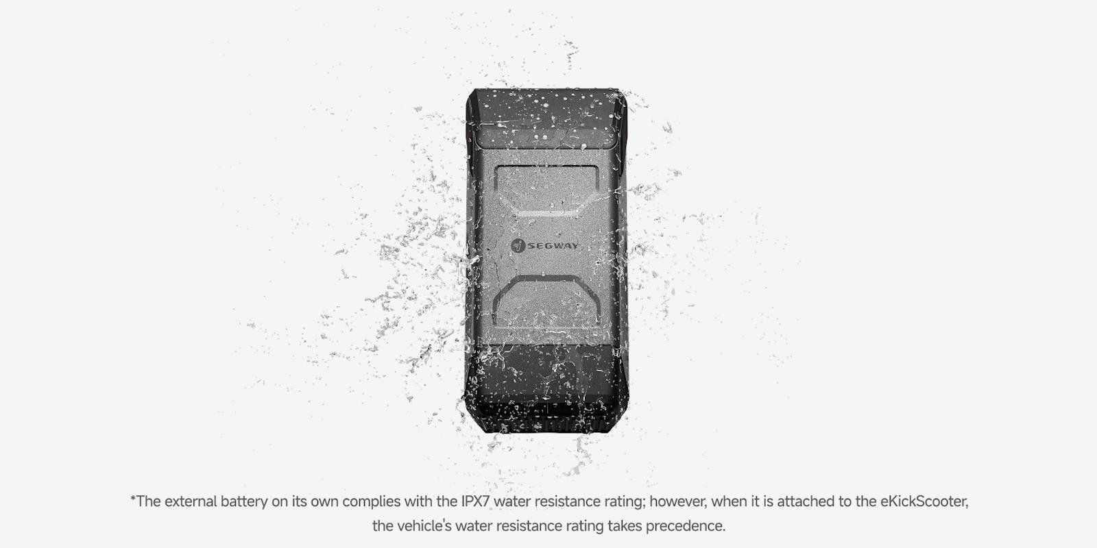External battery in the rain