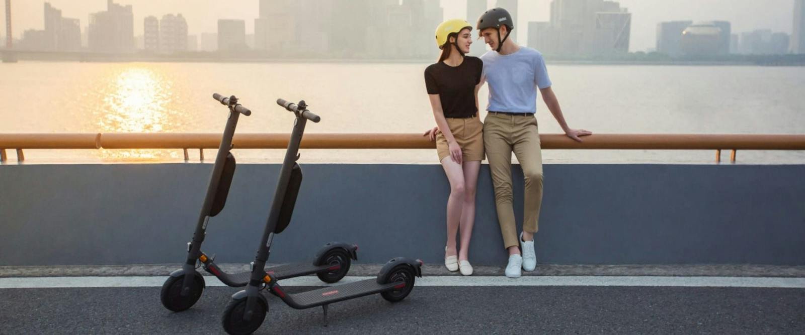 Segway ES external battery ready to ride