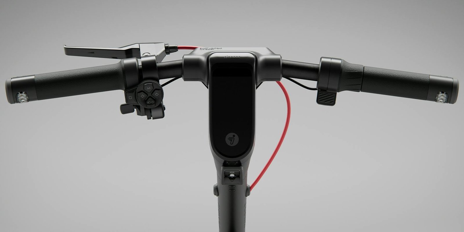 Curved handlebar and grips
