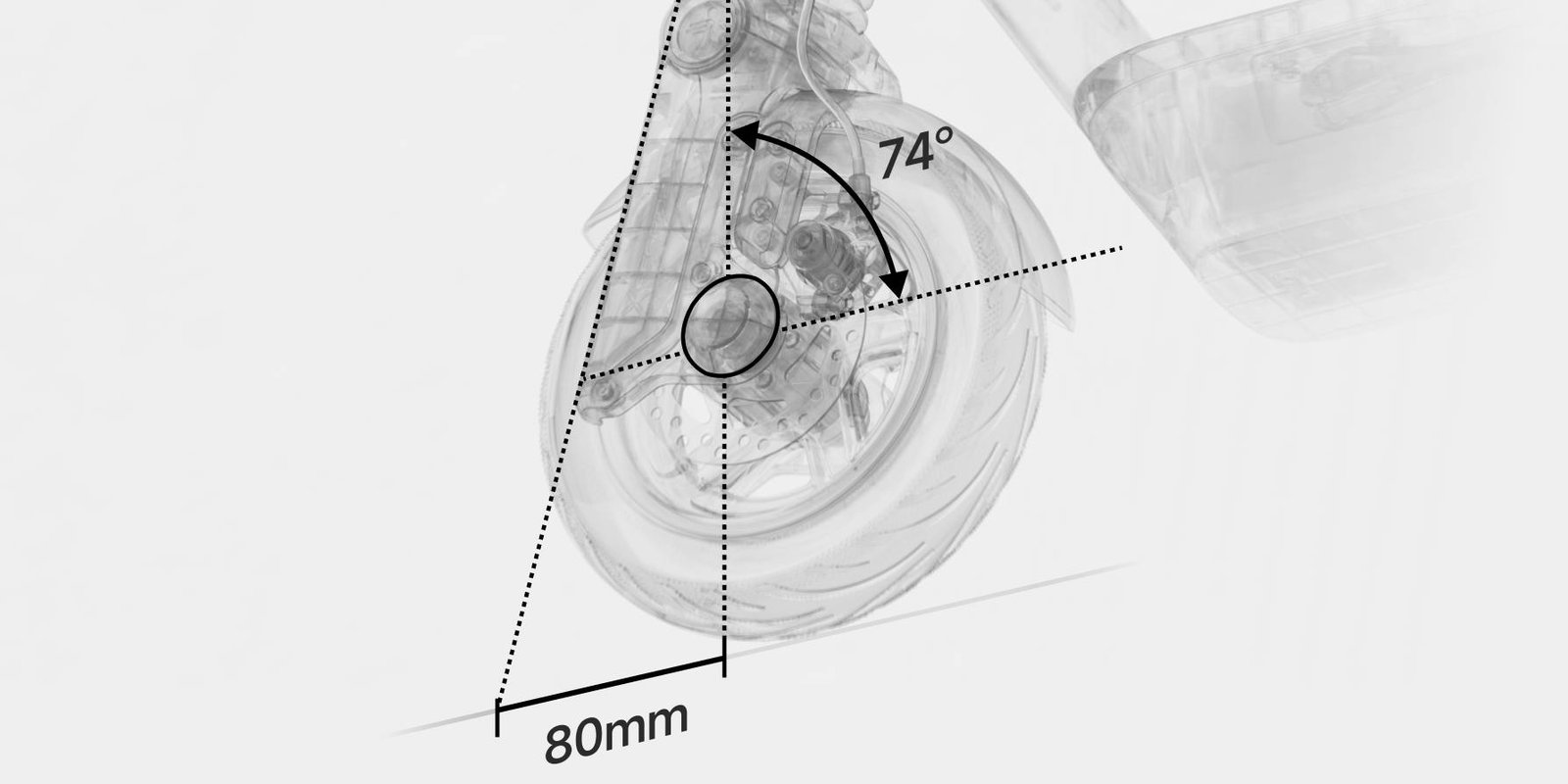 Segway F3 stability system on a city corner