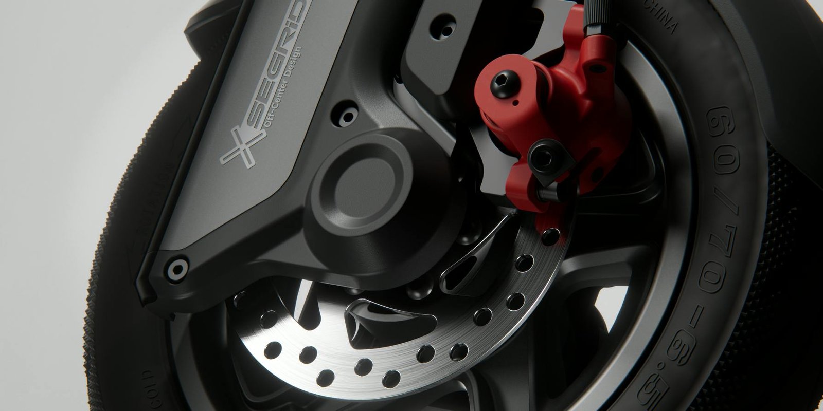 Front disc brake up close