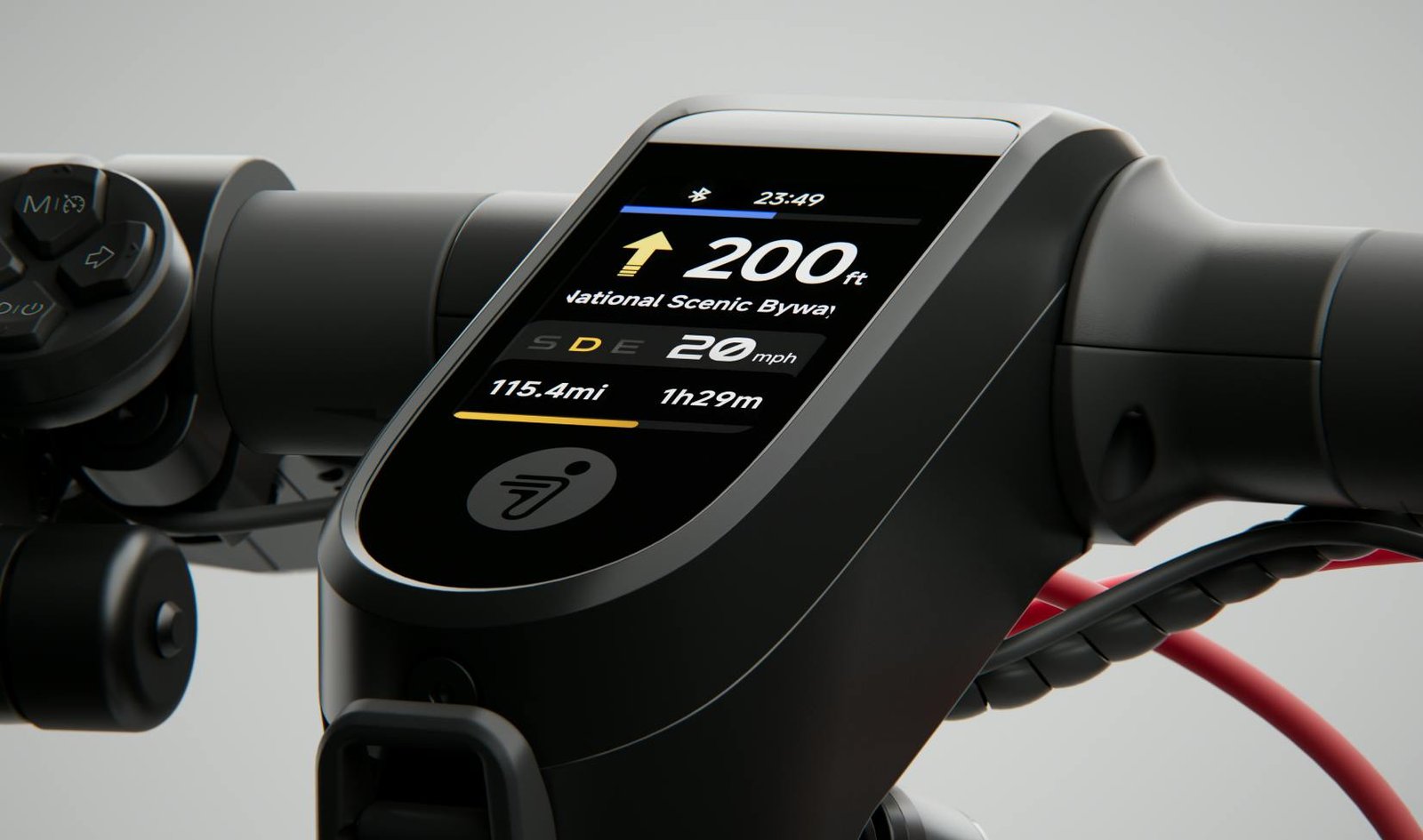 Segway F3 display with navigation