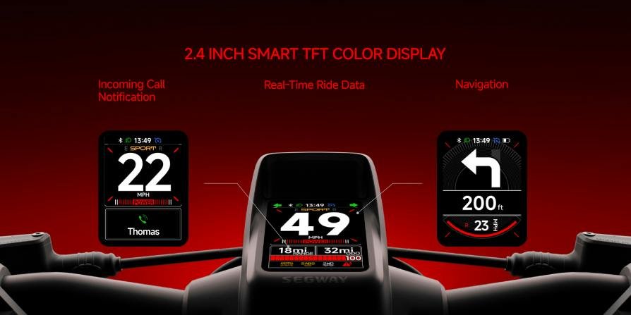 Segway GT3 Pro electric scooter color display
