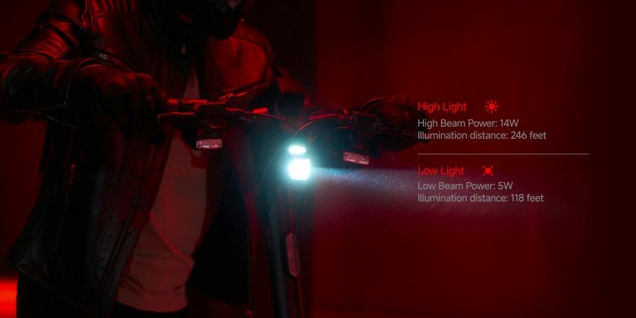 Headlight at night