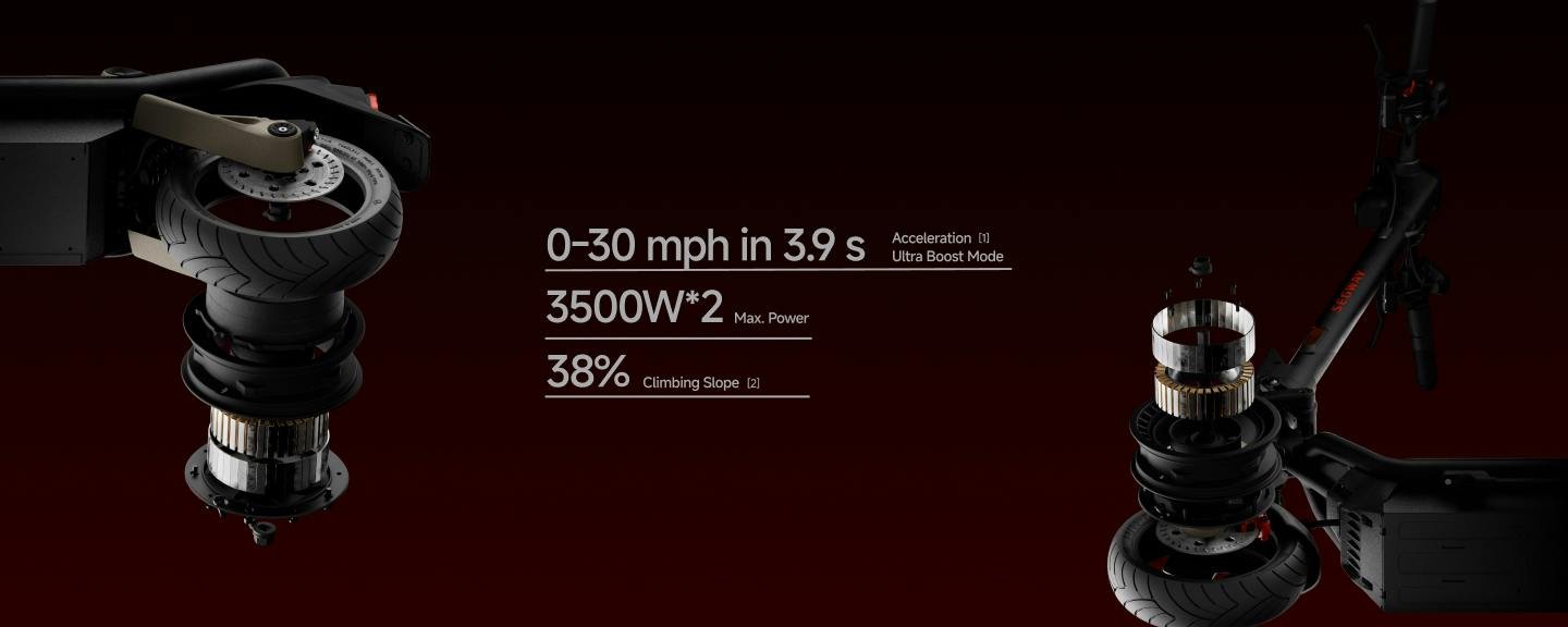 Segway GT3 Pro electric scooter dual motors