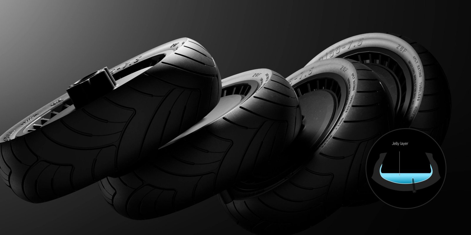 Segway GT3 electric scooter self-sealing tire