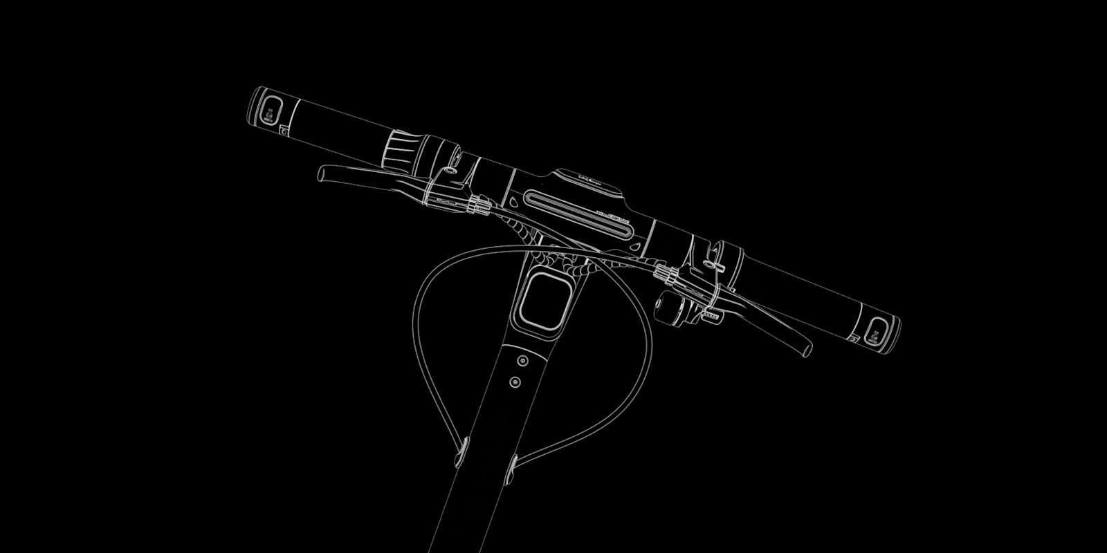 Curved handlebar and grips