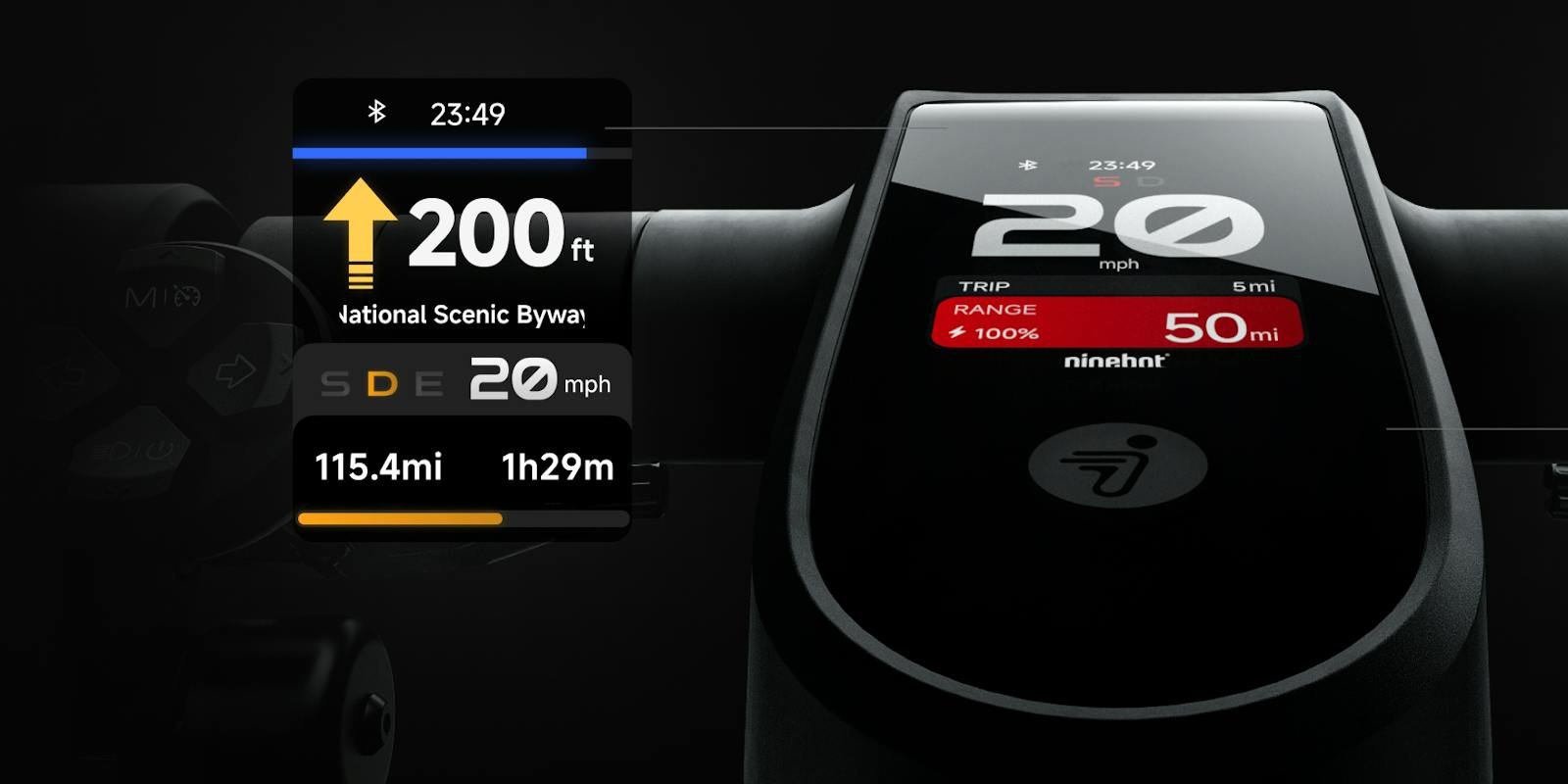 Segway Max G3 color display with navigation